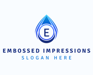 Water Liquid Droplet logo design