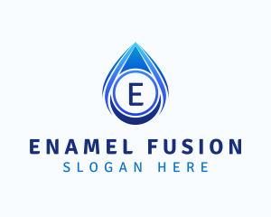 Water Liquid Droplet logo design