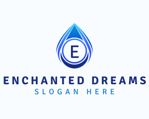 Water Liquid Droplet logo design