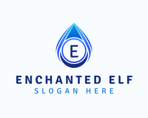 Water Liquid Droplet logo design