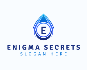 Water Liquid Droplet logo design