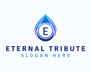 Water Liquid Droplet logo design