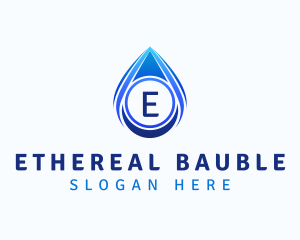 Water Liquid Droplet logo design