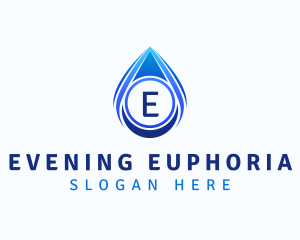 Water Liquid Droplet logo design