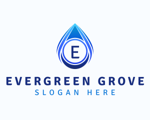 Water Liquid Droplet logo design