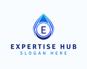 Water Liquid Droplet logo design