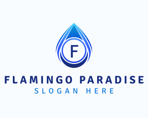 Water Liquid Droplet logo design