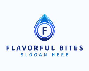 Water Liquid Droplet logo design