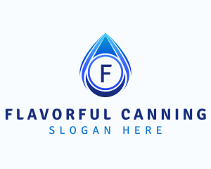 Water Liquid Droplet logo design