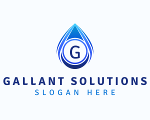 Water Liquid Droplet logo design