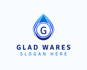 Water Liquid Droplet logo design