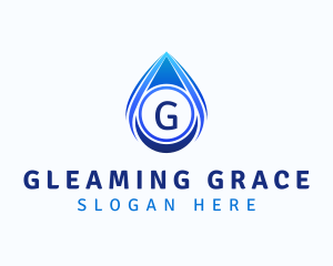 Water Liquid Droplet logo design