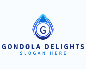 Water Liquid Droplet logo design