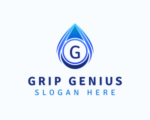 Water Liquid Droplet logo design