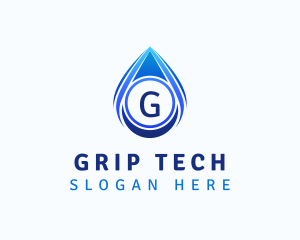 Water Liquid Droplet logo design