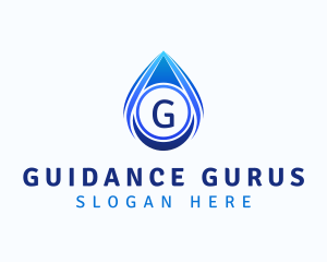 Water Liquid Droplet logo design