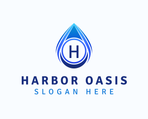 Water Liquid Droplet logo design