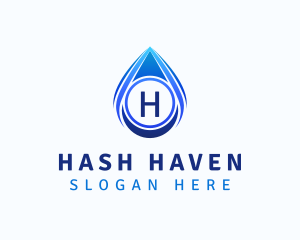 Water Liquid Droplet logo design