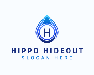 Water Liquid Droplet logo design