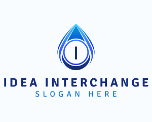 Water Liquid Droplet logo design