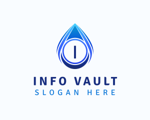 Water Liquid Droplet logo design