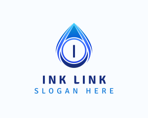 Water Liquid Droplet logo design