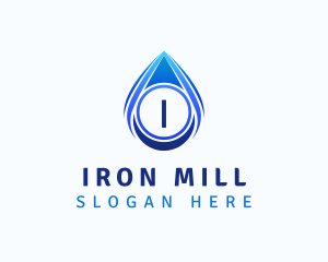 Water Liquid Droplet logo design