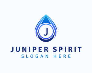 Water Liquid Droplet logo design