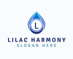 Water Liquid Droplet logo design