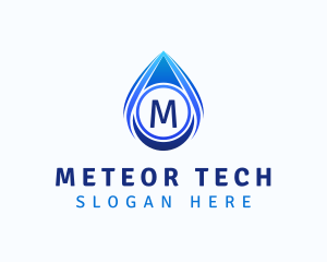 Water Liquid Droplet logo design