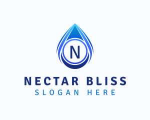 Water Liquid Droplet logo design