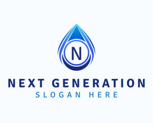 Water Liquid Droplet logo design