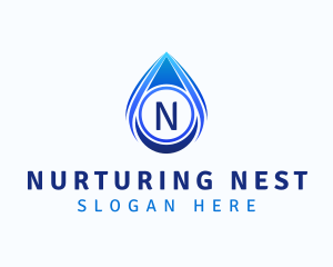 Water Liquid Droplet logo design