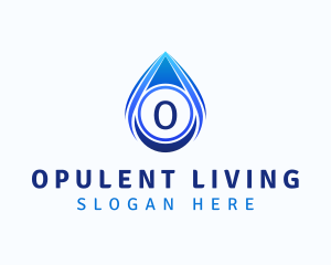 Water Liquid Droplet logo design