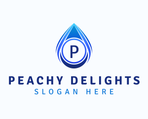 Water Liquid Droplet logo design