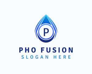 Water Liquid Droplet logo design