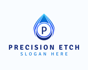 Water Liquid Droplet logo design