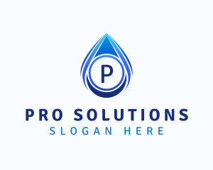 Water Liquid Droplet logo design