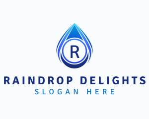 Water Liquid Droplet logo design