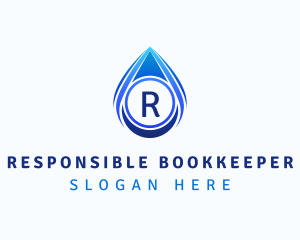 Water Liquid Droplet logo design