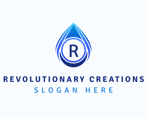 Water Liquid Droplet logo design