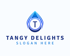 Water Liquid Droplet logo design