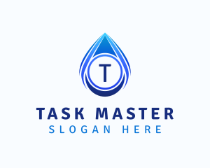 Water Liquid Droplet logo design