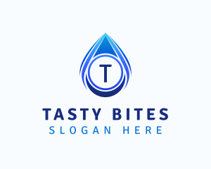 Water Liquid Droplet logo design