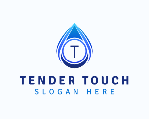 Water Liquid Droplet logo design