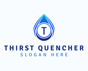 Water Liquid Droplet logo design