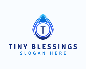 Water Liquid Droplet logo design