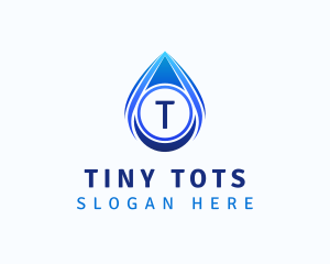 Water Liquid Droplet logo design