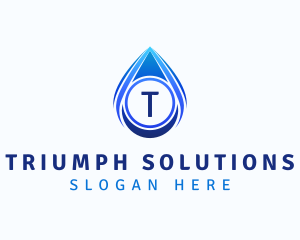 Water Liquid Droplet logo design