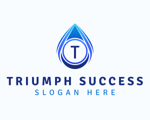 Water Liquid Droplet logo design